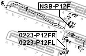 Втулка стабилизатора FEBEST NSB-P12F Втулка стабилизатора FEBEST NSB-P12F