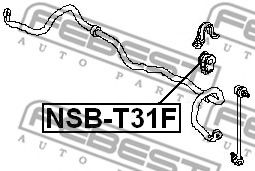 Втулка стабилизатора FEBEST NSB-T31F Втулка стабилизатора FEBEST NSB-T31F