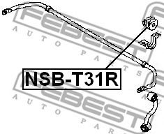Втулка стабилизатора FEBEST NSB-T31R Втулка стабилизатора FEBEST NSB-T31R
