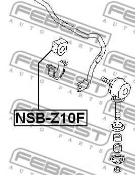 Втулка стабилизатора FEBEST NSB-Z10F Втулка стабилизатора FEBEST NSB-Z10F