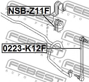 Втулка стабилизатора FEBEST NSB-Z11F Втулка стабилизатора FEBEST NSB-Z11F