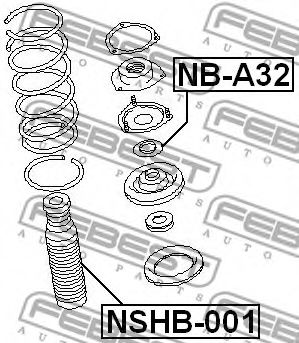 Пыльник амортизатора FEBEST NSHB-001 Пыльник амортизатора FEBEST NSHB-001