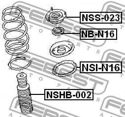 Пыльник амортизатора FEBEST NSHB-002 Пыльник амортизатора FEBEST NSHB-002