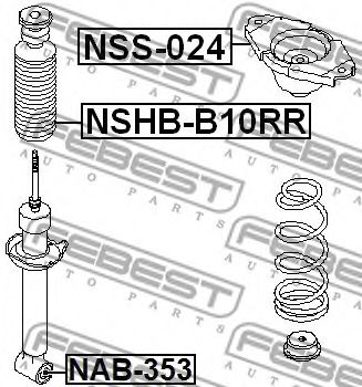 Пыльник амортизатора FEBEST NSHB-B10RR Пыльник амортизатора FEBEST NSHB-B10RR
