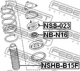 Пыльник амортизатора FEBEST NSHB-B15F Пыльник амортизатора FEBEST NSHB-B15F