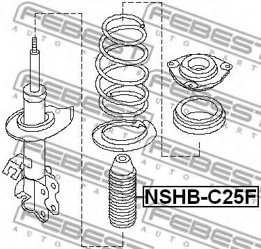 Пыльник амортизатора FEBEST NSHB-C25F Пыльник амортизатора FEBEST NSHB-C25F