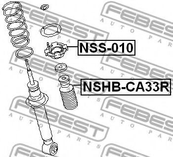 Пыльник амортизатора FEBEST NSHB-CA33R Пыльник амортизатора FEBEST NSHB-CA33R