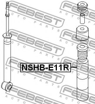 Пыльник амортизатора FEBEST NSHB-E11R Пыльник амортизатора FEBEST NSHB-E11R
