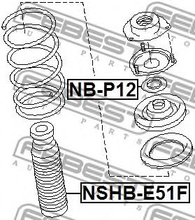 Пыльник амортизатора FEBEST NSHB-E51F Пыльник амортизатора FEBEST NSHB-E51F
