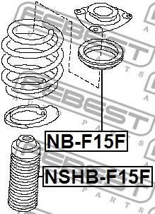 Пыльник амортизатора FEBEST NSHB-F15F Пыльник амортизатора FEBEST NSHB-F15F