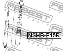 Пыльник амортизатора FEBEST NSHB-F15R Пыльник амортизатора FEBEST NSHB-F15R