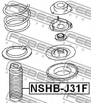 Пыльник амортизатора FEBEST NSHB-J31F Пыльник амортизатора FEBEST NSHB-J31F