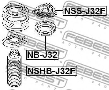 Пыльник амортизатора FEBEST NSHB-J32F Пыльник амортизатора FEBEST NSHB-J32F