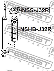 Пыльник амортизатора FEBEST NSHB-J32R Пыльник амортизатора FEBEST NSHB-J32R