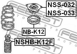 Пыльник амортизатора FEBEST NSHB-K12F Пыльник амортизатора FEBEST NSHB-K12F