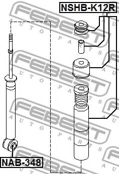 Пыльник амортизатора FEBEST NSHB-K12R Пыльник амортизатора FEBEST NSHB-K12R