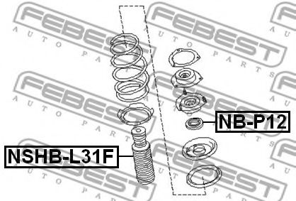 Пыльник амортизатора FEBEST NSHB-L31F Пыльник амортизатора FEBEST NSHB-L31F