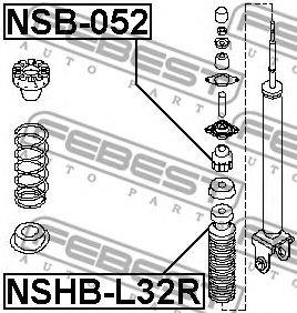 Пыльник амортизатора FEBEST NSHB-L32R Пыльник амортизатора FEBEST NSHB-L32R