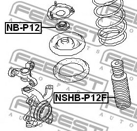Пыльник амортизатора FEBEST NSHB-P12F Пыльник амортизатора FEBEST NSHB-P12F