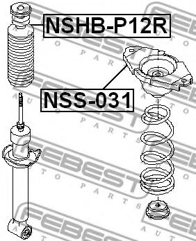 Пыльник амортизатора FEBEST NSHB-P12R Пыльник амортизатора FEBEST NSHB-P12R
