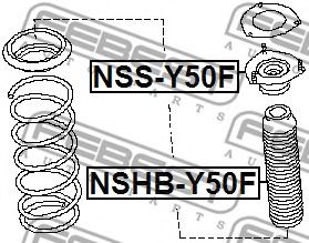 Пыльник амортизатора FEBEST NSHB-Y50F Пыльник амортизатора FEBEST NSHB-Y50F