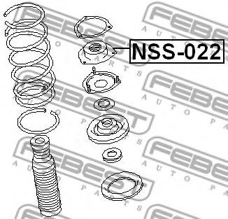 Подвеска, амортизатор FEBEST NSS-022 Подвеска, амортизатор FEBEST NSS-022