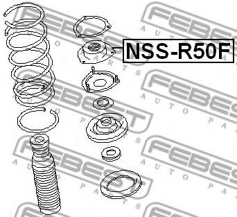Подвеска, амортизатор FEBEST NSS-R50F Подвеска, амортизатор FEBEST NSS-R50F