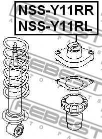 Подвеска, амортизатор FEBEST NSS-Y11RL Подвеска, амортизатор FEBEST NSS-Y11RL