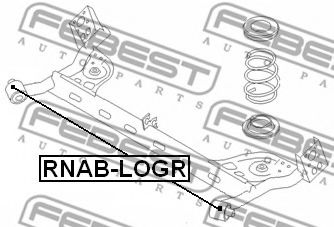 Сайлентблок задней балки FEBEST RNAB-LOGR Сайлентблок задней балки FEBEST RNAB-LOGR