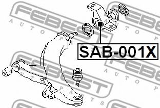 Сайлентблок рычага FEBEST SAB-001X Сайлентблок рычага FEBEST SAB-001X