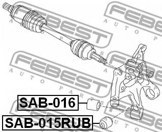 Сайлентблок рычага FEBEST SAB-015RUB Сайлентблок рычага FEBEST SAB-015RUB