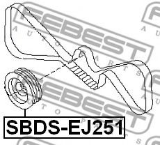 Шкив коленвала FEBEST SBDS-EJ251 Шкив коленвала FEBEST SBDS-EJ251