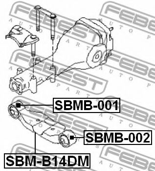 Опора, дифференциал FEBEST SBMB-002 Опора, дифференциал FEBEST SBMB-002