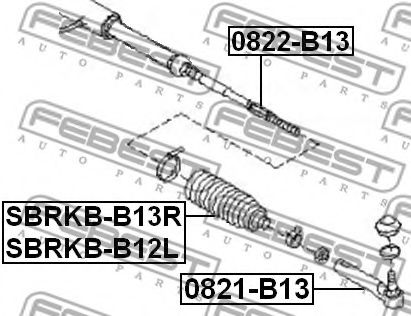 Пыльник рулевой рейки FEBEST SBRKB-B12L Пыльник рулевой рейки FEBEST SBRKB-B12L