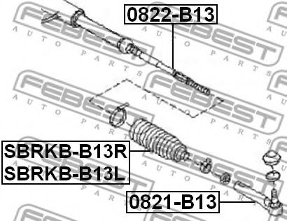 Пыльник рулевой рейки FEBEST SBRKB-B13R Пыльник рулевой рейки FEBEST SBRKB-B13R
