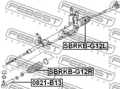 Пыльник рулевой рейки FEBEST SBRKB-G12R Пыльник рулевой рейки FEBEST SBRKB-G12R