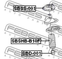 Пыльник амортизатора FEBEST SBSHB-B10F Пыльник амортизатора FEBEST SBSHB-B10F