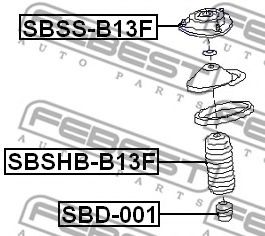 Пыльник амортизатора FEBEST SBSHB-B13F Пыльник амортизатора FEBEST SBSHB-B13F