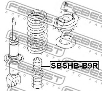 Пыльник амортизатора FEBEST SBSHB-B9R Пыльник амортизатора FEBEST SBSHB-B9R