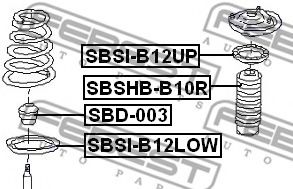 Тарелка пружины FEBEST SBSI-B12LOW Тарелка пружины FEBEST SBSI-B12LOW