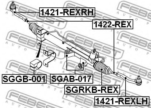 Подвеска, рулевое управление FEBEST SGAB-017 Подвеска, рулевое управление FEBEST SGAB-017