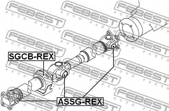 Подвесной подшипник FEBEST SGCB-REX Подвесной подшипник FEBEST SGCB-REX