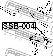 Втулка стабилизатора FEBEST SSB-004 Втулка стабилизатора FEBEST SSB-004
