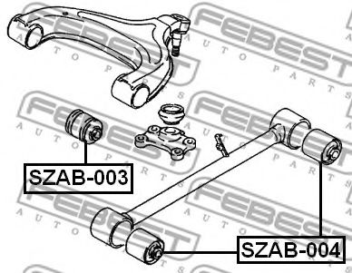 Сайлентблок рычага FEBEST SZAB-003 Сайлентблок рычага FEBEST SZAB-003
