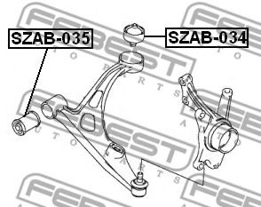 Сайлентблок рычага FEBEST SZAB-035 Сайлентблок рычага FEBEST SZAB-035