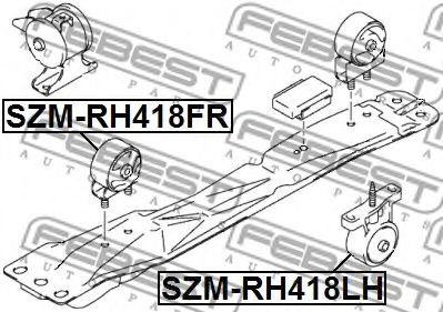 Подушка двигателя FEBEST SZM-RH418FR Подушка двигателя FEBEST SZM-RH418FR