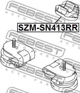 Подушка двигателя FEBEST SZM-SN413RR Подушка двигателя FEBEST SZM-SN413RR