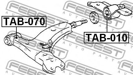 Сайлентблок рычага FEBEST TAB-010 Сайлентблок рычага FEBEST TAB-010