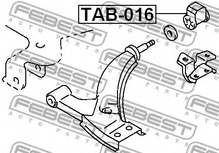 Сайлентблок рычага FEBEST TAB-016 Сайлентблок рычага FEBEST TAB-016