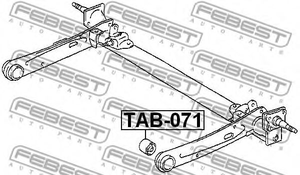 Сайлентблок рычага FEBEST TAB-071 Сайлентблок рычага FEBEST TAB-071